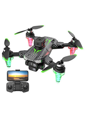 Büro Ev Ofis Hediyesi için 23X17X6CM Rgb Işıklı 8K Çift Kameralı Drone