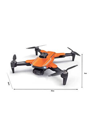Büro Ev Ofis Hediyesi için 30X30X5CM Led Işıklı 4K Çift Kameralı Drone