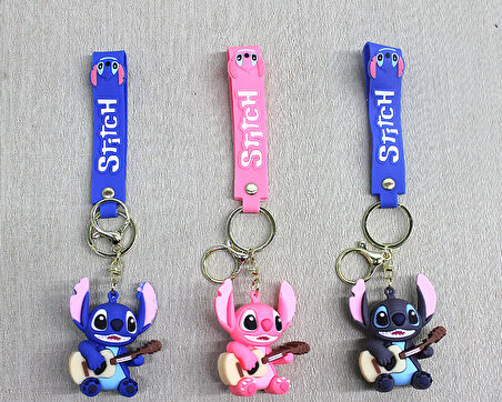 Büro Ev Ofis Hediyesi için Silikon Stitch Anahtarlık