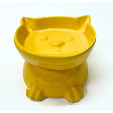 Büro Ev Evcil Hayvanı Kedi köpek için Ayaklı Kulaklı Seramik Mama Kabı