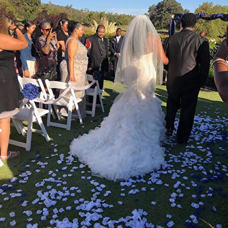 Büro Ev Ofis Etkinik Süsleri için 100ADET Beyaz Gül Yaprağı Paketi