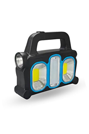Büro Ev Ofis Kamp Keyfi için Solar Şarjlı Taşınır Powerbank Çalışma Lambası