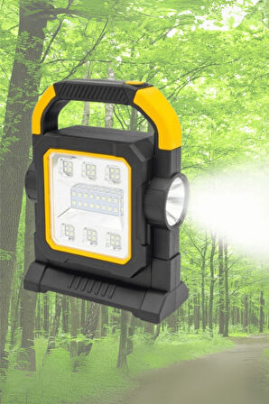 Büro Ev Ofis Kamp Keyfi için Solar Şarjlı Led Çalışma Işığı Projektör Lamba