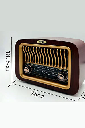 Büro Ev Ofis Hediyesi için Usb Şarjlı Taşınır AM/FM/SW Transistör Retro Radyo