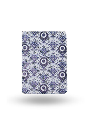 Büro Ev Ofis Hediyesi için İnce Dikdörtgen Nazarlıklı Taşlı El Makyaj Aynası