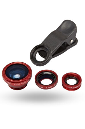 Büro Ev Ofis Kişisel Telefonları için Balık Gözü Lens Seti