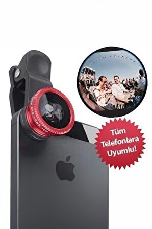Büro Ev Ofis Kişisel Telefonları için Balık Gözü Lens Seti