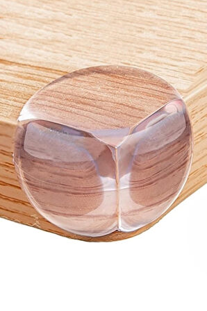 Büro Ev Ofis Masası için Silikon Kenarı Şeffaf Köşe Koruması