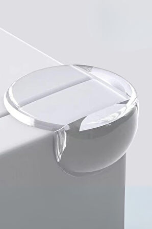 Büro Ev Ofis Masaları için 4 Adet Şeffaf Silikon Kenar Köşe Koruma Seti