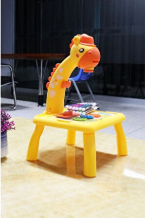 Büro Ev Ofis Oyuncak Hediyesi için Zürafa Tip Boyama Tahtalı Oyun Masası
