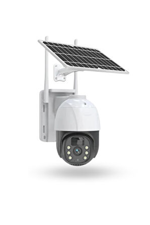 Büro Ev Ofis Güvenliği için Sızdırmaz Solar Dış Mekan Güvenlik Kamerası