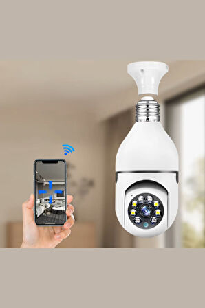 Büro Ev Ofis Güvenliği için Kablosuz Duy Kamerası