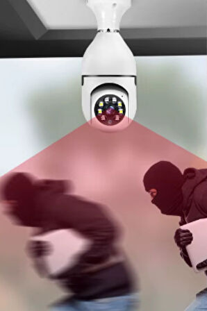 Büro Ev Ofis Güvenliği için Kablosuz Duy Kamerası