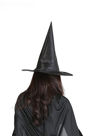 Büro Ev Ofis Gösteri Kostünleri için Siyah Renkli Cadı Şapkası
