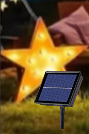 Büro Ev Ofis Bahçesi için 7MT 30LED 8MOD Solar Yıldız Stil Aydınlatma