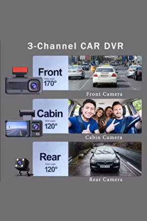Büro Ev Ofis Arabası için Araç İçi Geniş Açılı Oto Kayıt Kamerası