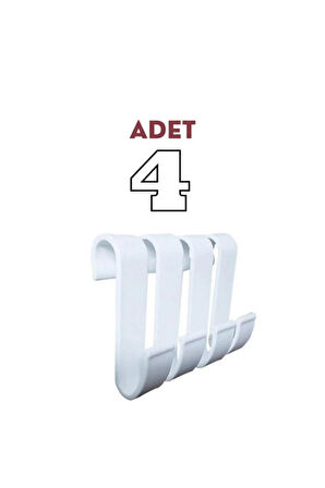 Büro Ev Ofis Düzeni için 4ADET Kanca Tip Askı Aparatı Seti