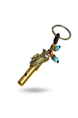 Büro Ev Ofis Hediyesi için Antik Metal Düdüklü Anahtarlık