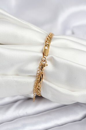 Zarif Kadın için Golden Çelik Yazılabilir Bileklik