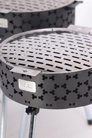 Büro Ev Ofis Piknik Keyfi için Ayaklı Katlanır Mini Mangal