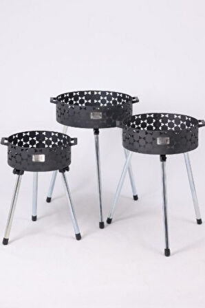 Büro Ev Ofis Piknik Keyfi için Ayaklı Katlanır Mini Mangal