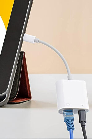 Büro Ev Ofis Cihazları için RJ45 Lightning Tekli Ethernet