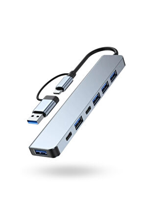 Büro Ev Ofis Cihazları için UsbC-7HUB Usb Çevirici