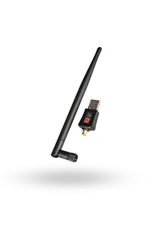 Büro Ev Ofis Cihazları için 5DBI 2.4GHZ WiFi Usb Adaptör