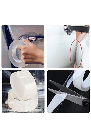 Büro Ev Ofis Arabası için Şeffaf Sızdırmaz Çizilmeye Dayanıklı Oto Darbe Koruyucu Bant