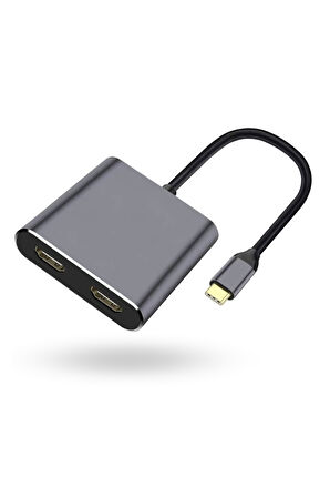 Büro Ev Ofis Cihazları için UsbC-4HUB Çift Hdmı Çevirici