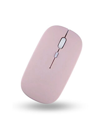 Büro Ev Ofis Bilgisayarı için Pembe Bluetooth Mouse