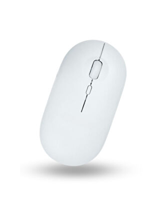 Büro Ev Ofis Bilgisayarı için Beyaz Bluetooth Kablosuz Mouse