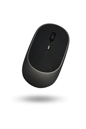 Büro Ev Ofis Bilgisayarı için Siyah Stil Bluethooth WiFi Mouse