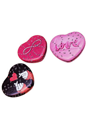 Büro Ev Ofis Hediyesi için 7CM Kalpli Love Model Cep Aynası