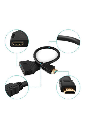 Büro Ev Ofis Cihazları için 2PORT Hdmı Çoğaltıcı