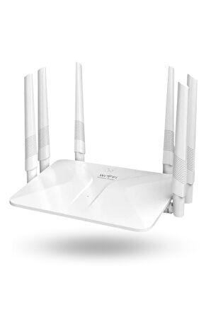 Büro Ev Ofis Cihazları için Beyaz 4PORT 2,4GHZ 300MBPS 6ANTEN WiFi Router