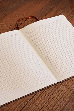 Büro Ev Ofis Hediyesi için Siyah Deri Golden İşli Defter