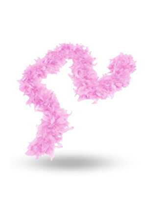 Büro Ev Ofis Etkinlik Gösteri Kostümü için 180CM Pembe Kabarık Otriş Boa Tüy