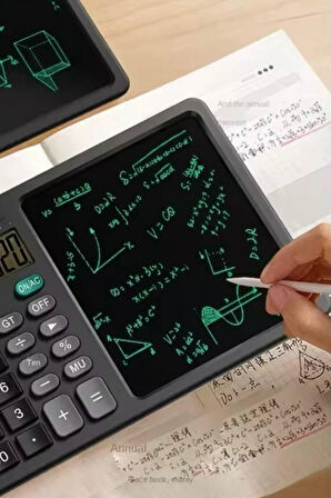 Büro Ev Ofis Hediyesi için Siyah Yazı Tahtalı Hesap Makinesi