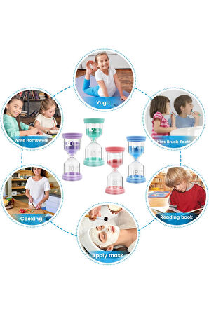 Büro Ev Ofis Hediyesi için 10CM 15DK Süreli Kum Saati