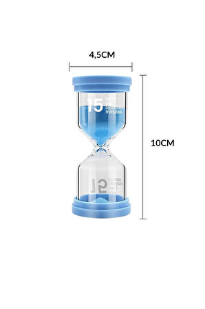 Büro Ev Ofis Hediyesi için 10CM 15DK Süreli Kum Saati