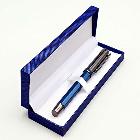 Büro Ev Ofis Hediyesi için Kutulu Mavi Öğretmen Kalemi