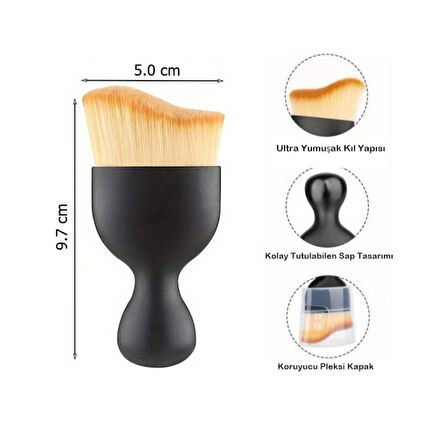 Büro Ev Ofis Arabası için Yumuşak Kıllı Detay Oto Temizlik Fırçası