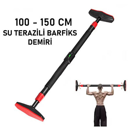 Büro Ev Ofis Spor Keyfi için 100-150CM Ayarlı Su Terazili Barfiks Demiri