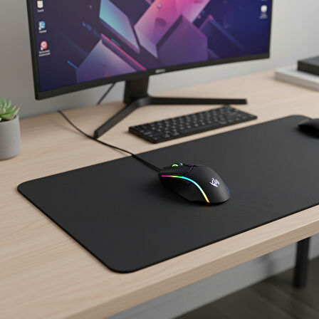 Büro Ev Ofis Bilgisayar Masası için 40x30CM Kaymaz Tabanlı Mouse Pad