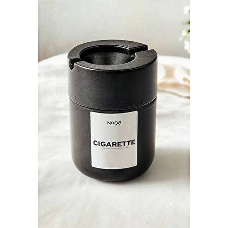 Büro Ev Ofis Dekoru için Siyah Cam Küllük