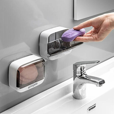 Büro Ev Ofis Banyo Mutfak Düzeni için İkili Kapaklı Sabunluk