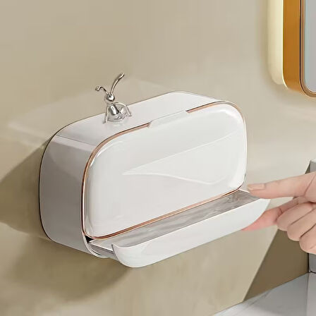 Büro Ev Ofis Düzeni için Duvar Tipi Kapaklı Drenaj Bölmeli Sabunluk