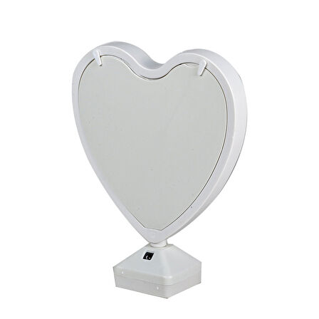 Büro Ev Ofis Makyaj Bakımı için Led Işıklı Kalpli Sihirli Ayna