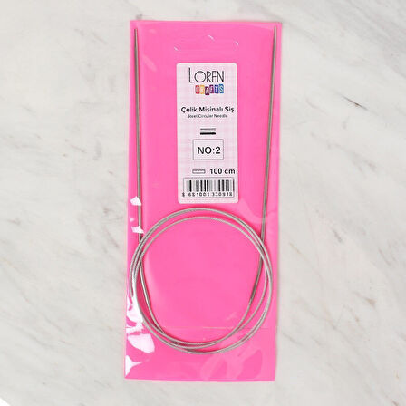 Büro Ev Ofis Hobi Dikiş Atölyesi için 2MMx100CM Çelik Misinalı Şiş